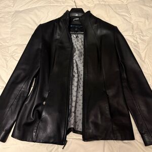 Kenneth Cole Black Leather Women's Jacket